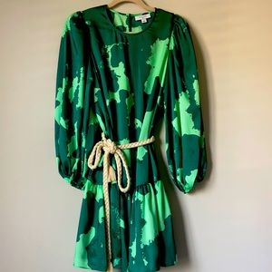Alexis Green print dress
